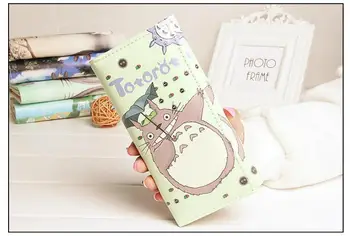 

new Ladies wallet PU leather Korean original cute color cartoon Totoro student wallet girl long wallet fashion trend
