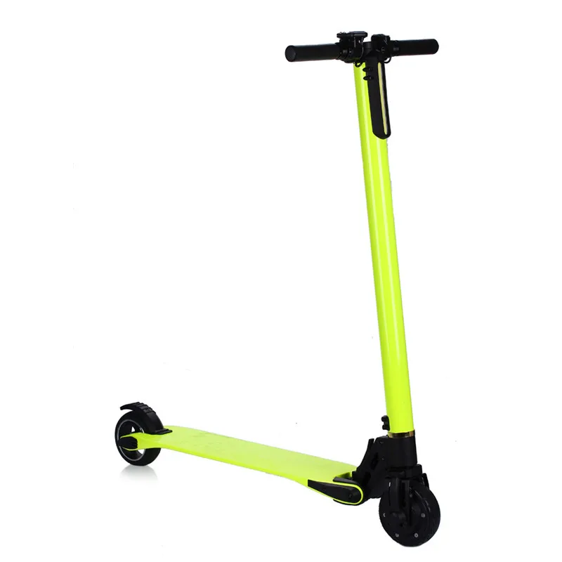 

Carbon Fiber Electric Scooter Two wheel Skateboard 15-17 km Endurance Mileage Use LG 18650 Battery 6.6A Foldable Kick Scooters