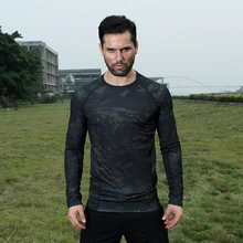 Новая камуфляжная сетка эластичные быстросохнущие футболки с круглым вырезом и длинными рукавами MC MTP MCA