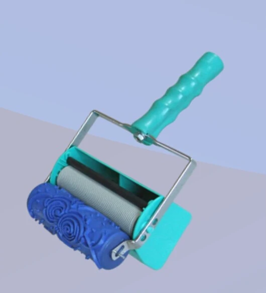 5inch Decorative paint roller Rubber Roller Double Color Decoration