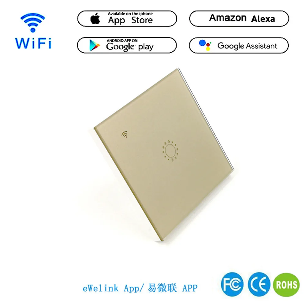 Alexa smart WI FI сенсорный выключатель мобильное приложение беспроводной пульт