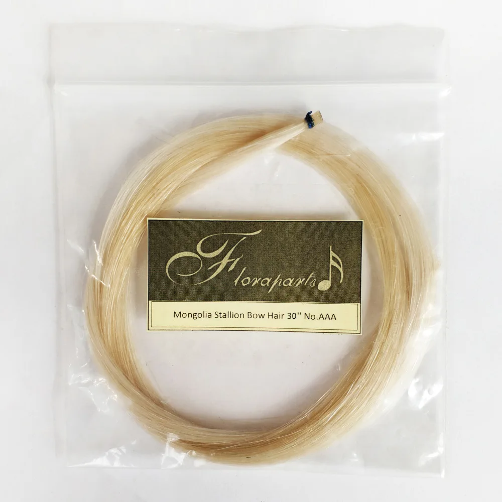

10 Packs AAA Mongolia Stallion Bow Hair 30'' 76cm 6g for One Violin Bow Making 0.17MM Thickness