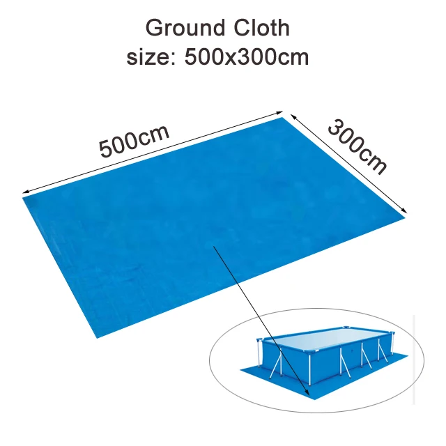 240 300 360 см над заземлением бассейн ткань для заземления бассейн надувной чехол аксессуар для бассейна ткань для заземления B33003 - Цвет: 500x300cm ground