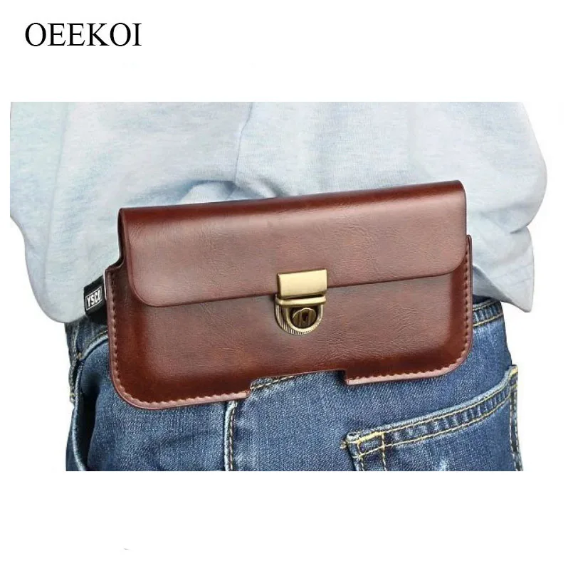 Чехол из искусственной кожи с зажимом для ремня OEEKOI Oukitel K8/K10/K10000 Pro/U16 Max 6 дюймов |