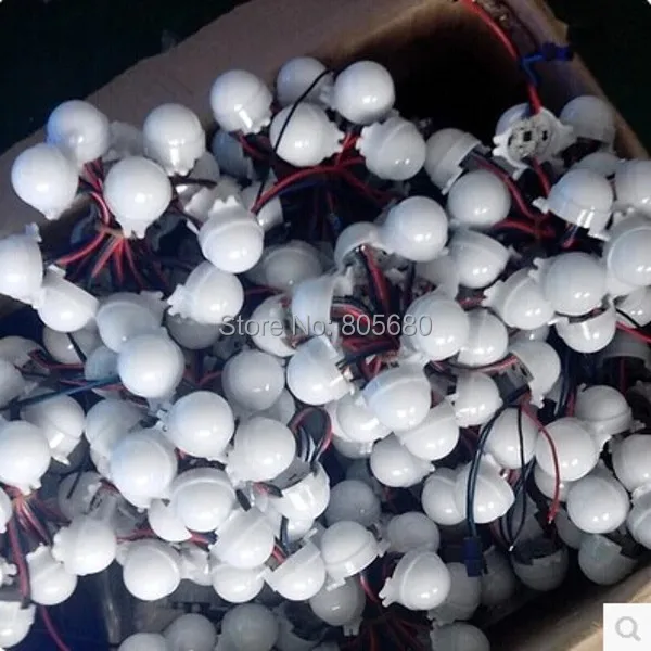 

DHL Free Shipping 1000pcs WS2811 3leds rgb pixel led module 5050 Addressable led module ,milky cover,DC12V,30mm diameter