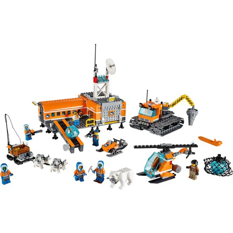 

Pogo gifts BL10442 Arctic Snowmobile Camp Snowmobile Plane Urban Police City Building Blocks Bricks Toys Compatible Legoe