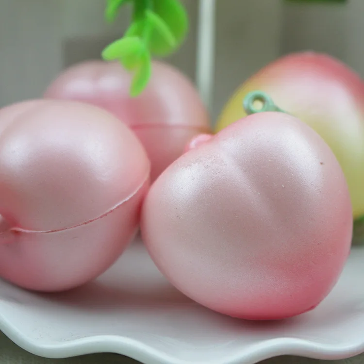 4 см розовый мини медовый персик игрушка для снятия стресса мягкий медленно поднимающийся с ароматом фруктов забавные сжимаемые детские игрушки подарок