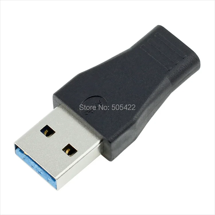 500 шт/лот type C USB 3,1 Female to 3,0 type A штекер Адаптер Быстрая зарядка данных Высокое качество