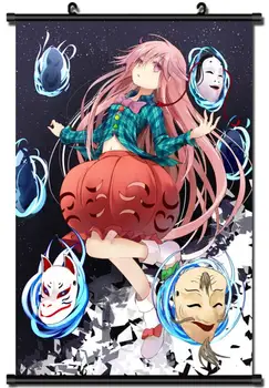 

Japanese Anime TouHou Project Hopeless Masquerade Hata no Kokoro Home Decor Wall Scroll Poster Decorative Pictures