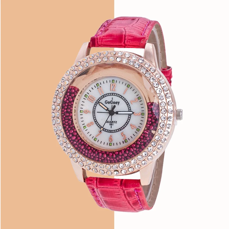 Женские роскошные женские часы Reloj с большим циферблатом креативные кварцевые Yang