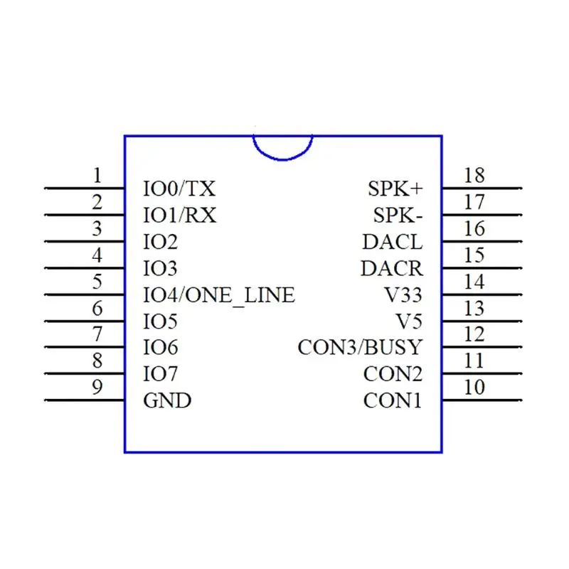 Аудио модуль мини mp3 плеер IO Trigger USB загрузка Flash Voice Module Прямая поставка|Запчасти
