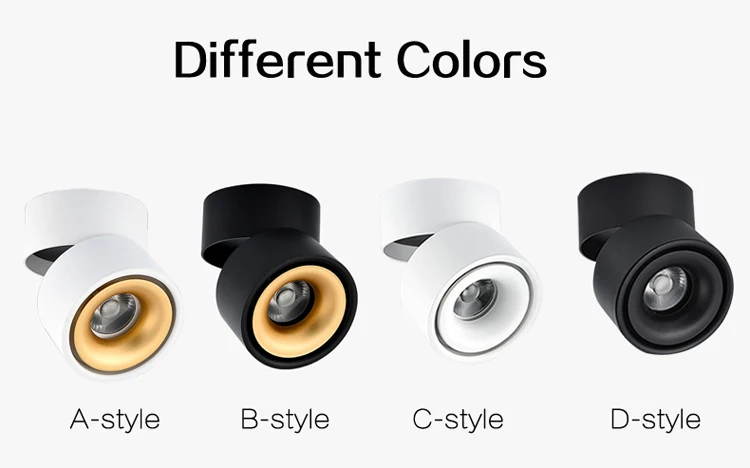 Brand New LED Downlight 360° Rotatable Surface Mounte Downlight CREE COB 7W 9W 12W 15W Ceiling Spotlight 110V 220V