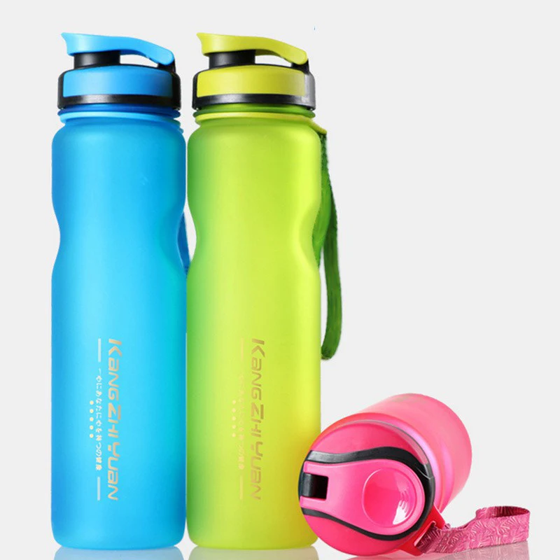 Спортивные бутылки для воды 1000 мл для путешествий портативный герметичные Тритан пластмассовая фляга BPA бесплатно D1