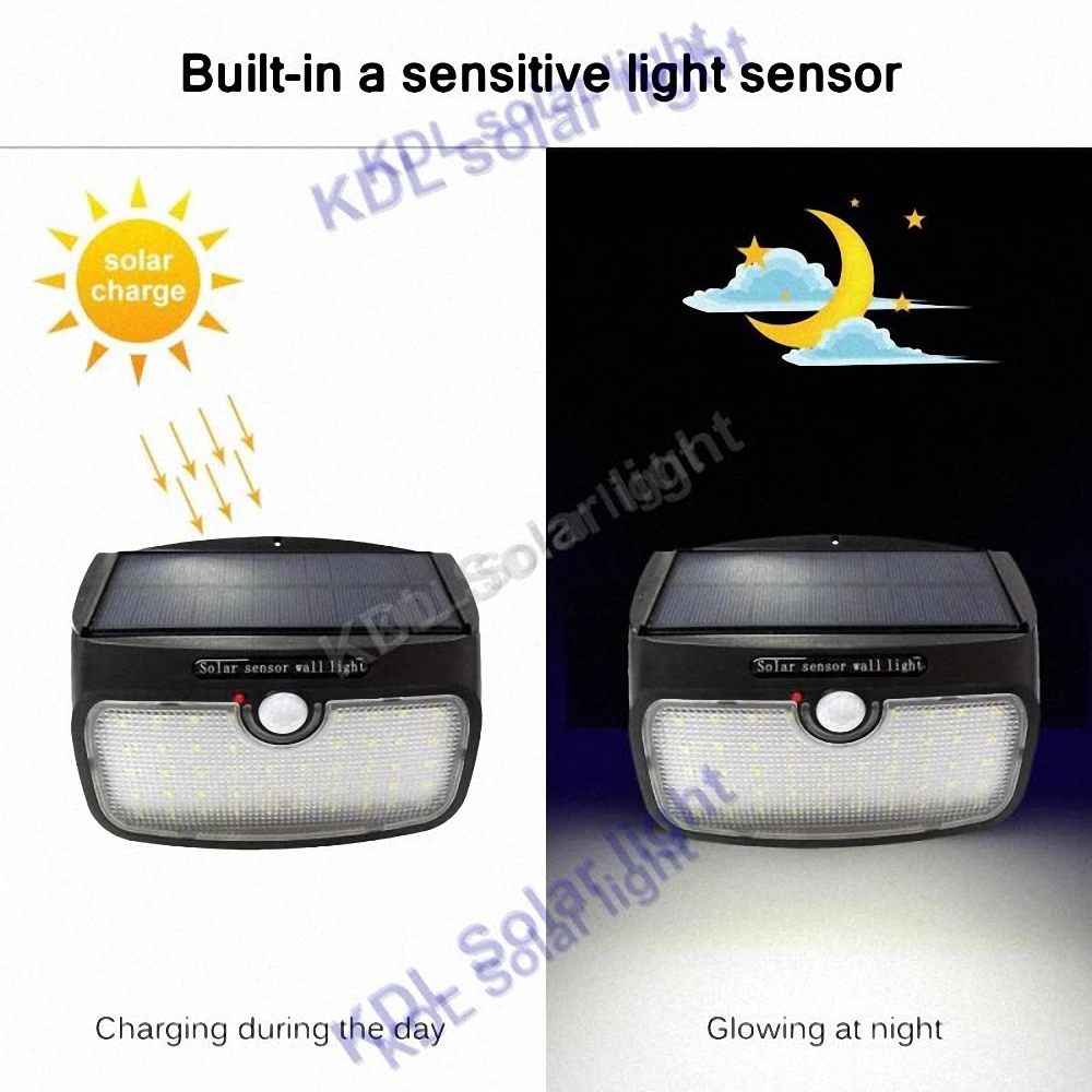 

3pcs/lot 48 LED Wireless Solar Lights 900LM LED Outdoor Decor Waterproof PIR Motion Sensor Solar Wall Light For Garden Street So