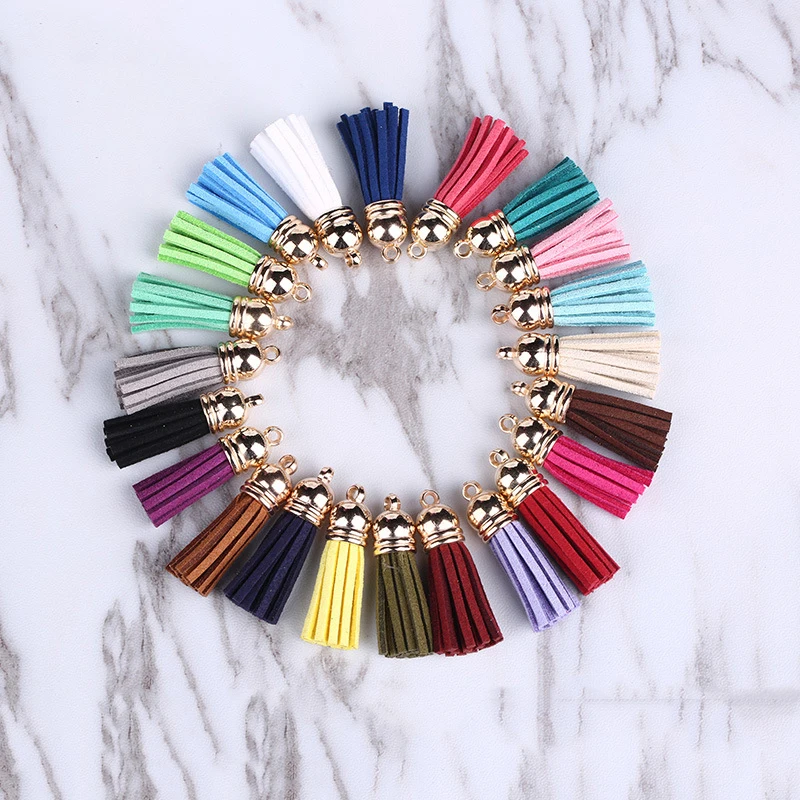 100pcs/lot mini 4cm cloth accessories tassels Outer ring sewing tassel