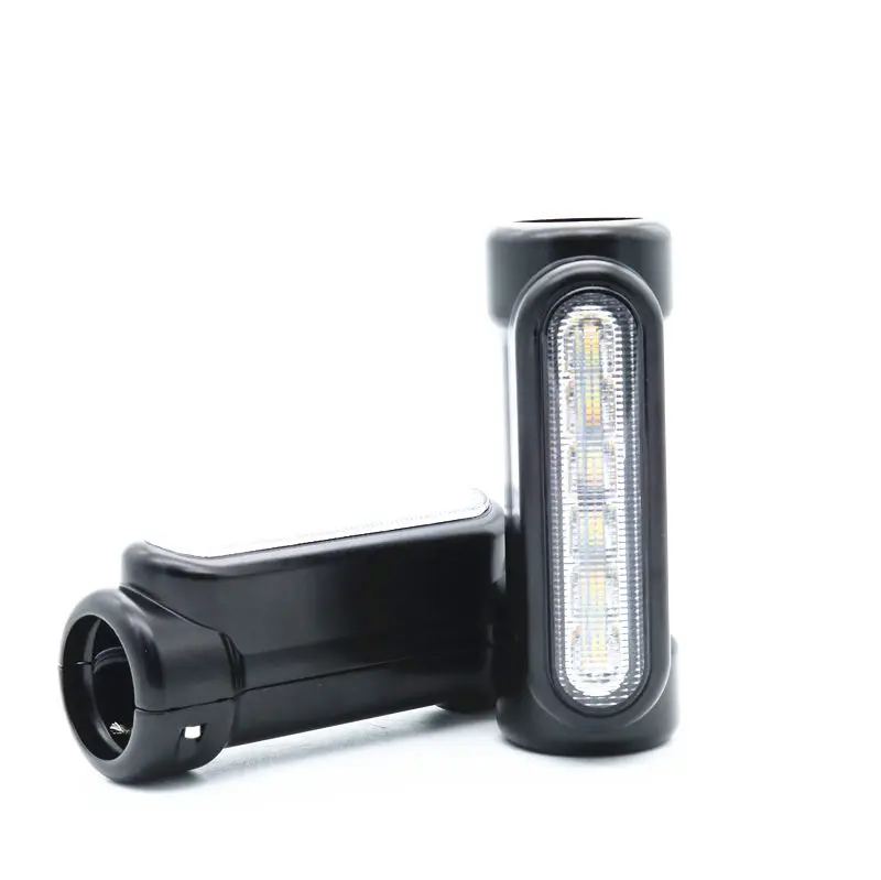 Black Chrome Motorcycle Highway Bar Lights TURN SIGNAL LAMP FOR Harley