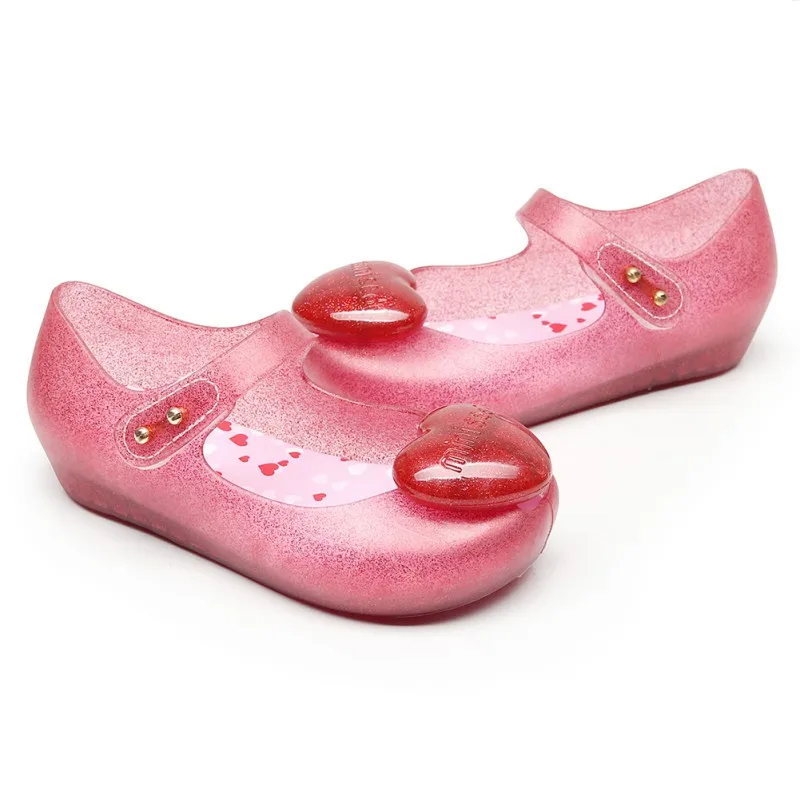 

Baby Shoes Girls Children Heart Jelly Sandals Non-Slip Toddler Shoes For Kids 3-8T