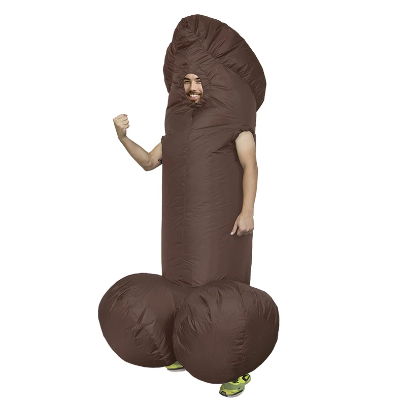 Inflatable Penis Holiday Costumes For Adult Sexy Costumes Dick Jumpsuit Funny Dress Disfraz Paty Anime Cosplay penis halloween costumes