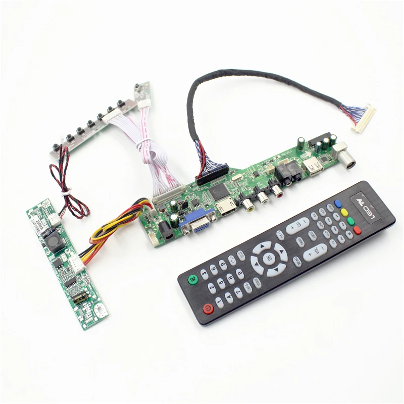 

M6V5 LCD TV controller board with TV AV VGA Audio USB HDMI-compatible for 20 inch lcd panel 1600x900 M200FGE-L20 LM200WD3-TLF2