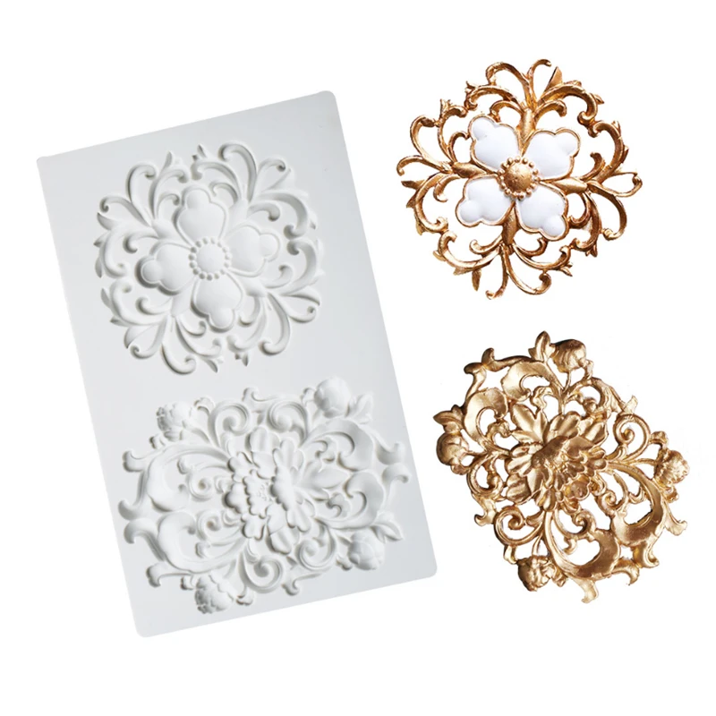 

European Pattern Flower Silicone Mold Fondant Mould Cake Decorating Tools Chocolate, Gumpaste Mold, Sugarcraft ,Kitchen Gadgets