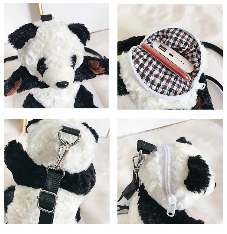 Горячая панда модель Рюкзак tide милый кошелек сумка рюкзак игрушки плюшевая кукла-панда подарок для детей/девочек