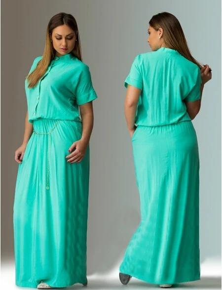plus size casual maxi dress
