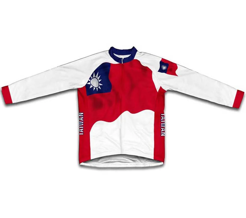 Taiwan Flag Флаг России, флаг Турции и т. Д. Велосипедная спортивная зимняя флисовая велосипедная одежда, Майо ropa ciclismo, велосипедная майка/велосипедная одежда - Цвет: Taiwan Flag