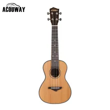 Acouway Укулеле 21 24 26 дюймов Укулеле сопрано концерт тенор Укулеле твердое тело топ ель КСУ Укулеле Гавайи guitarMusical инструмент