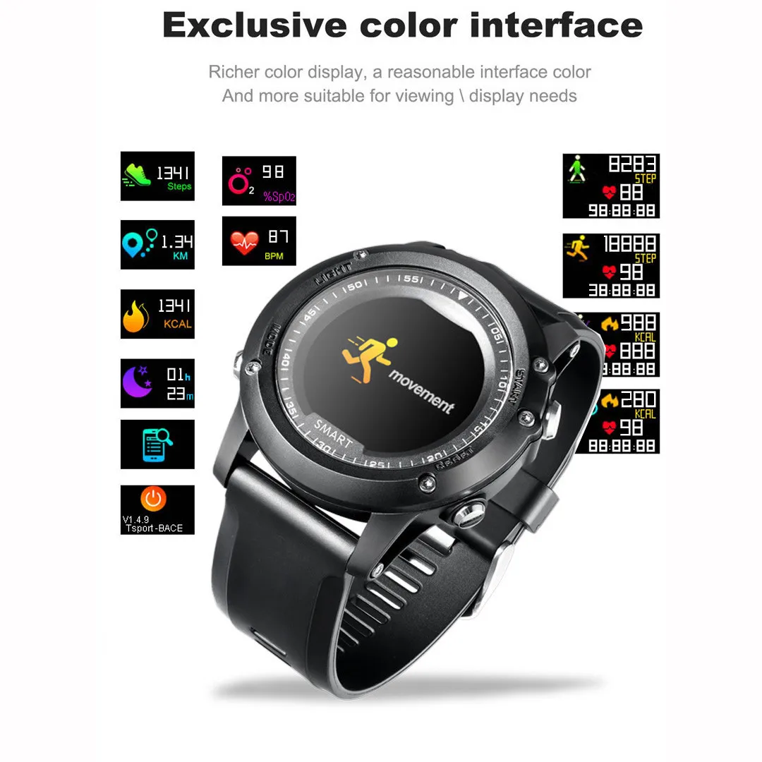 

0.95 Inch Multi-function Smart Watch Measurement Of Heart Rate Waterproof Step smart watch men blood pressure waterproof sport