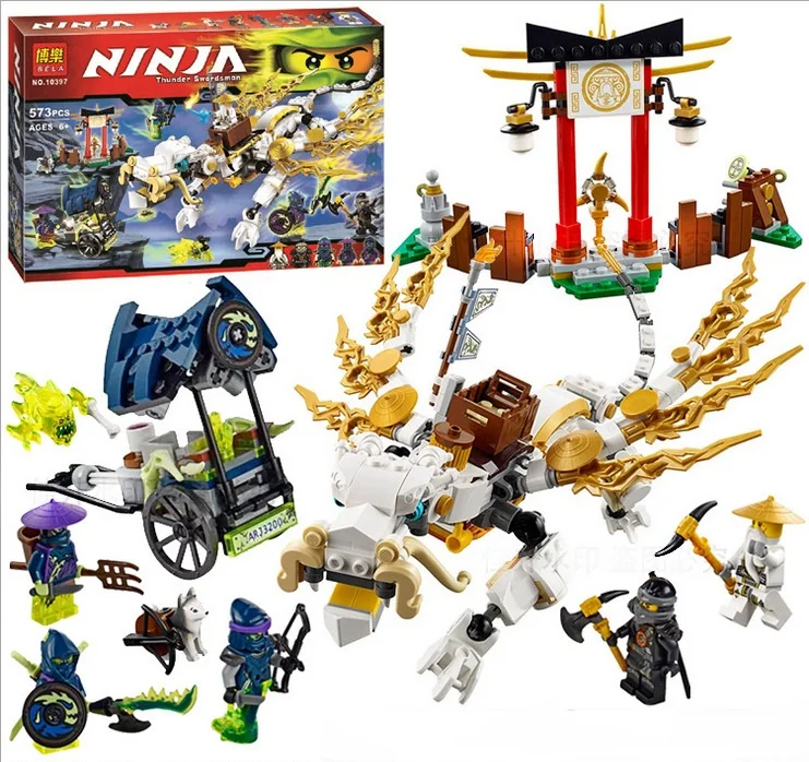 Bela Ninjagoes Master WU Dragon Aeroblade temple Building Block Set Cole Soul Archer Hackler Minifigures font
