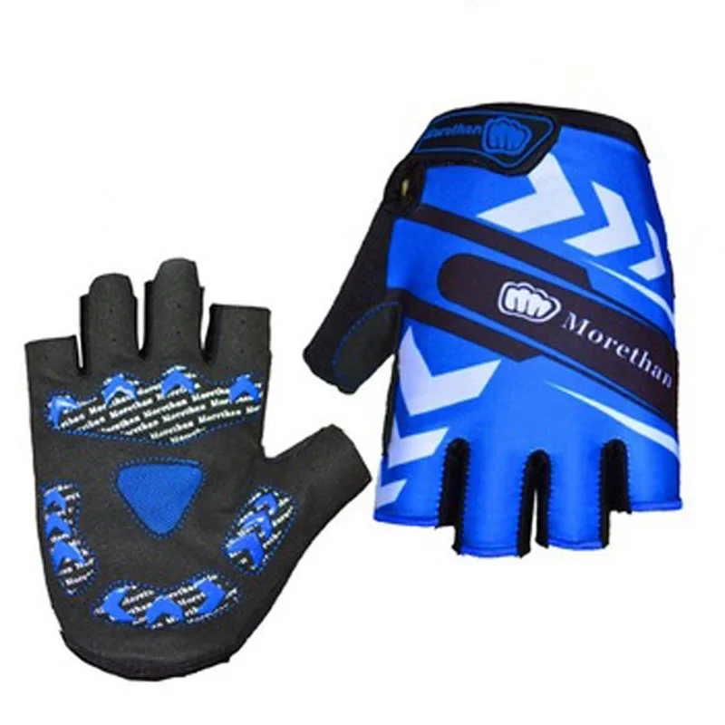 

Summer Outdoor Sports Bike&Bicycle Gloves Silicone Gel Breathable Lycra Finger- less Gloves for Cycling