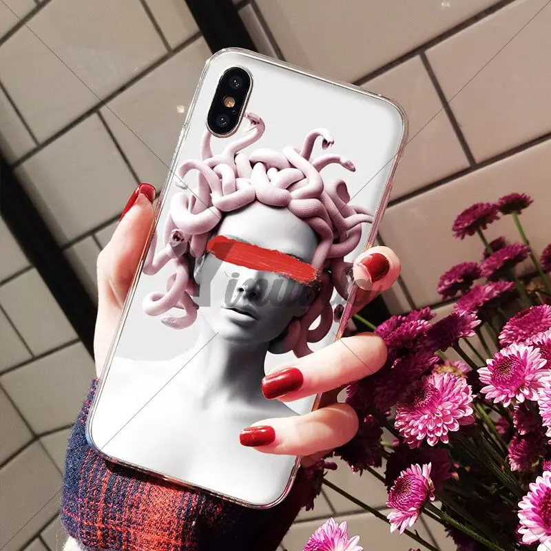 Medusa Vaporwave Glitch Art