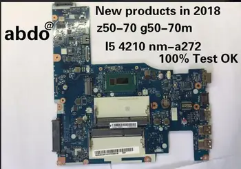 

abdo ACLU1/ACLU2 UMA NM-A272 motherboard for Lenovo G50-70 Z50-70 notebook motherboard CPU i5 4210U DDR3 100% test work