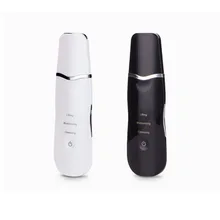 NEW Rechargeable Ultrasonic Face Skin Scrubber Facial Cleaner Peeling Vibration Blackhead Removal Exfoliating Pore Cleaner Tool
