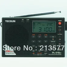 Китай известный бренд радио/TECSUN PL-310ET FM стерео/SW/MW/LW World Band PLL DSP радио, черный цвет