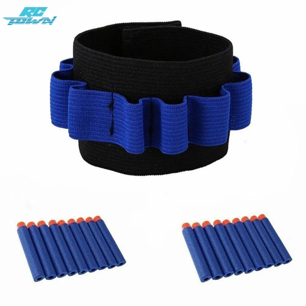 RCtown Bullet Dart Ammo Storage Wrist Belt Toy Elastic Gun Soft Bullet