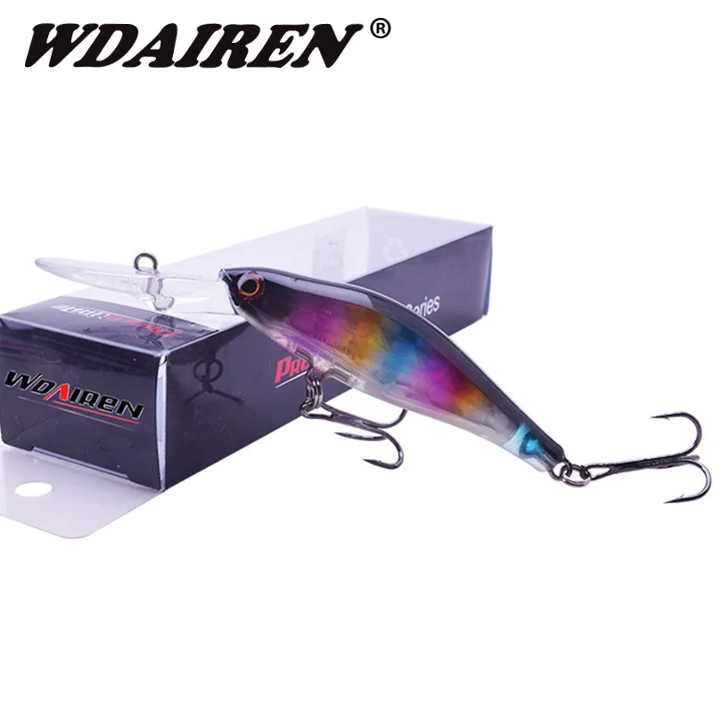 

1Pcs Minnows Wobblers Fishing lure 100mm 8g Long Lips Diving Floating Crankbait Bass lures Hard bait Pesca Fishing Tackle WD-459