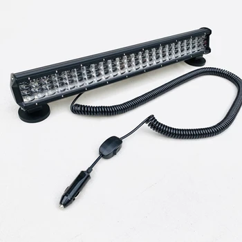 

22" 288w 6D Lens Led bar Offroad Autos Roof Spotlight Magnet mounts 800cm Spring wire Car driving head light kit for 4x4 Truck