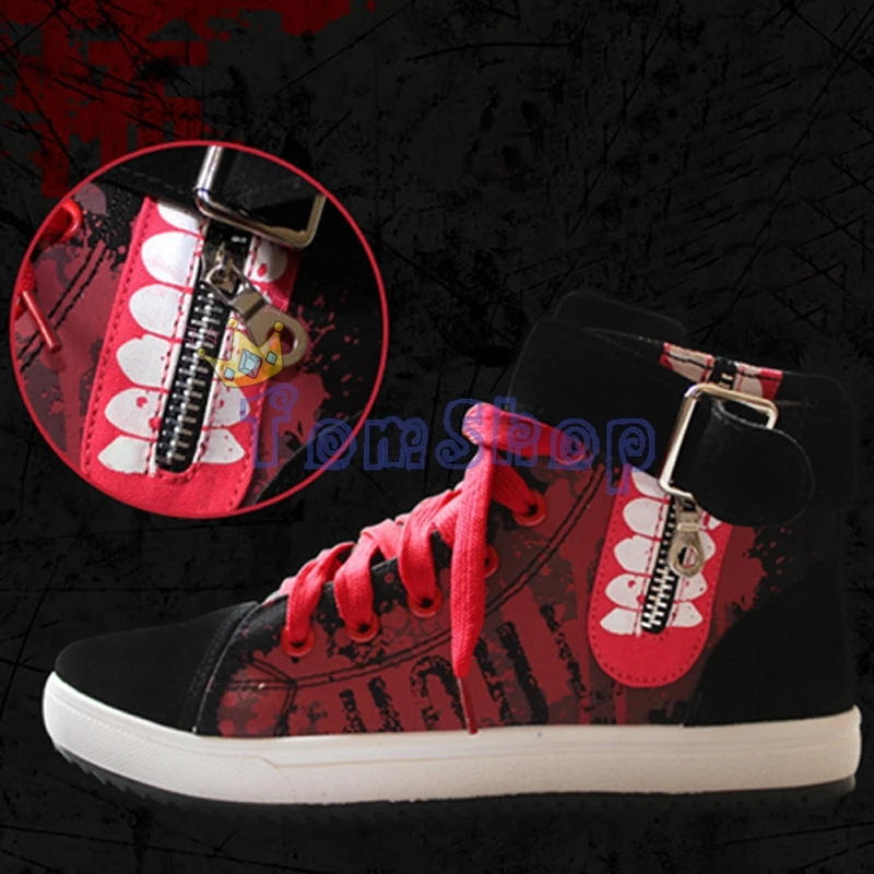 SuperSilk Anime Tokyo Ghoul Sneakers Cartoon Kaneki Ken High Top Canvas Sports Shoes SuperSilk Anime Tokyo Ghoul Sneakers Cartoon Kaneki Ken High Top Canvas Sports Shoes