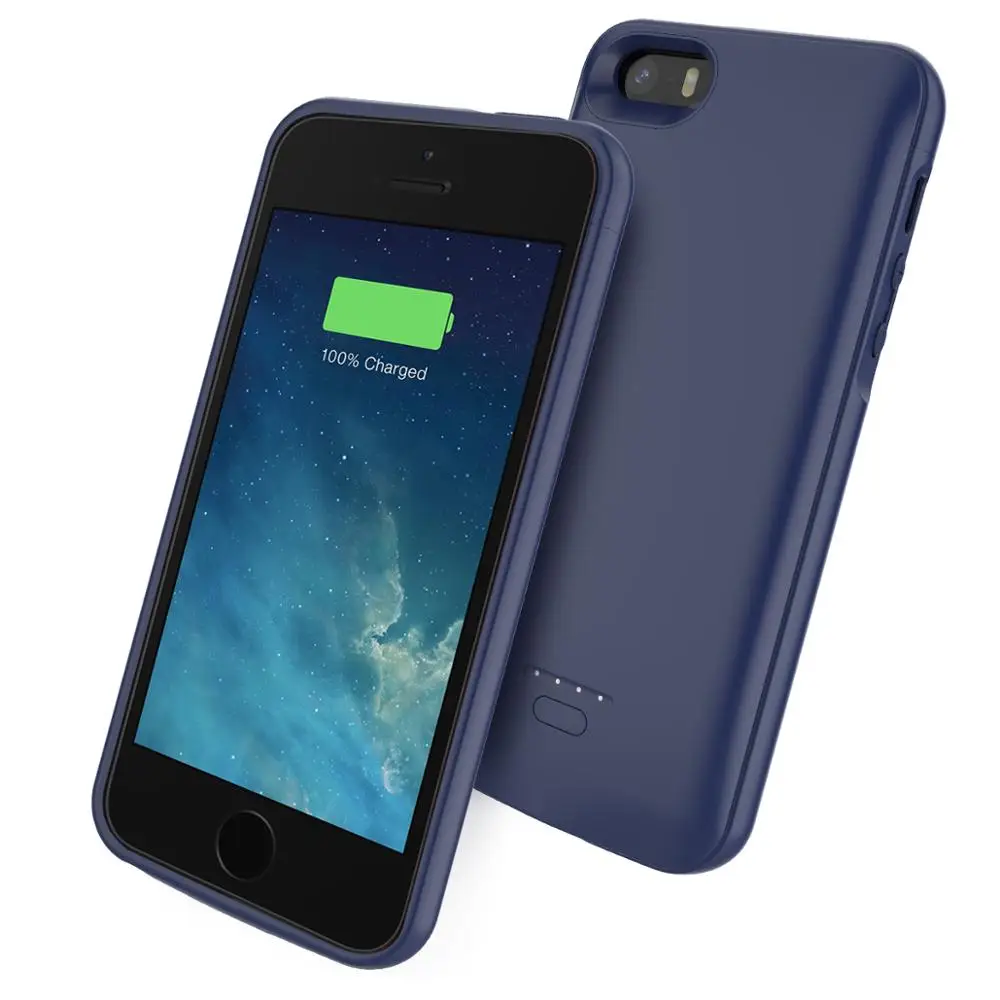 for iPhone SE 5 5S Battery Charger Case 4000mAh External Power Bank Charging Cover for iPhone XS 7 8 plus 7 8 6 6S Battery Case
