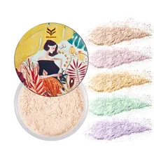 Макияж 5 цветов Свободная финишная пудра матовая Мерцающая Обнаженная Осветление кожи лица прозрачная пудра палитра