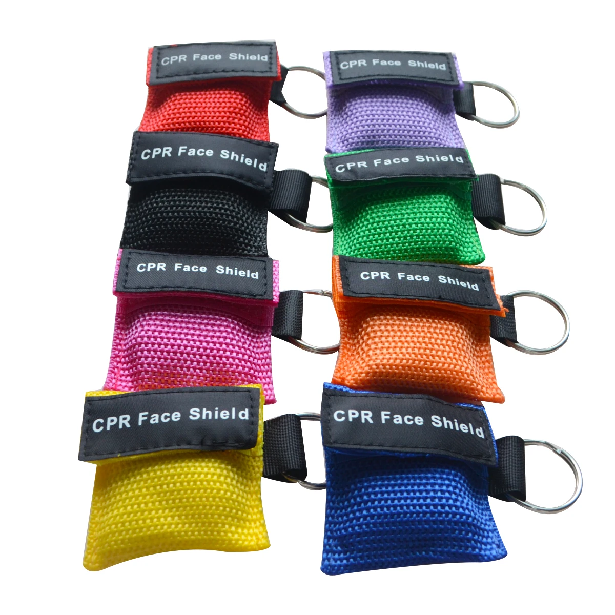 700PCS  Portable Face Shield CPR First Aid Mask With Keychain Emergency Rescue Health Care For Familiar Gift