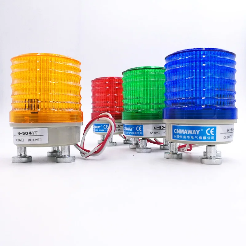 Lta5002 12V 24V 220V 3-Farben-Blitzsignal Warnleuchte Magnet anzeige  LED-Lampe kleiner blinkender Summer Sicherheits alarm