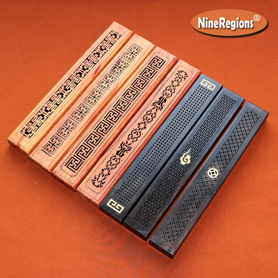 Палочки курильницы деревянный вьетнамский палисандр резьба полые ладан держатель портативный курильница incienso Стенд Лоток