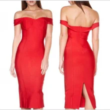 Модная новинка сезона Красный, черный, Белый без бретелек Бандажное платье желтые летние женские пикантные вечерние облегающее платье+ пиджак