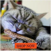 Обновление Bold Version15/20/25/50 шт в наборе, натуральная кошачья мята кошка молярная палка Matatabi фрукты Silvervine Кошка снэк-палочки для чистки зубов
