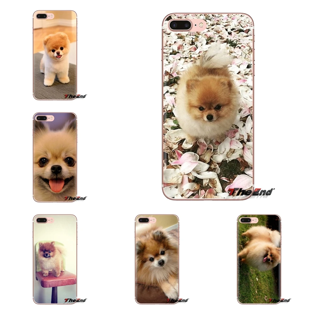 Силиконовый чехол для Samsung Galaxy S3 S4 S5 Mini S6 S7 Edge S8 S9 S10 Plus Note 3 4 5 8 9 Micro Teacup Pomeranian Puppy Dogs |