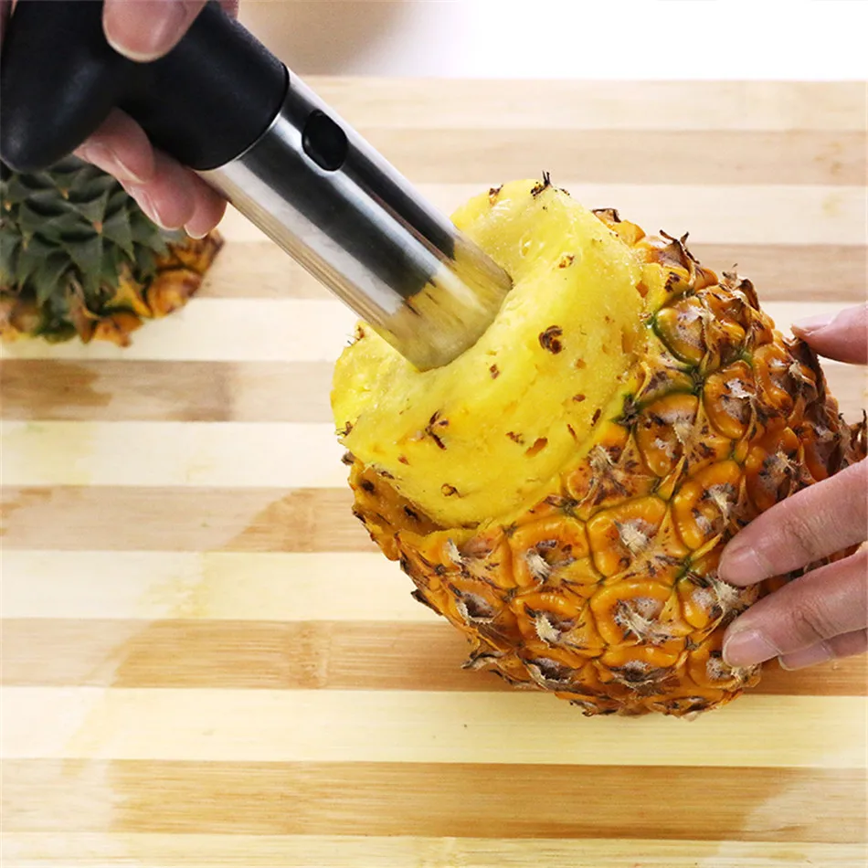 Multifunction Stainless steel cut pineapple peeled core pineapple peeler Peelers Kitchen Tools paring Knife Slicer fruit machine (7)