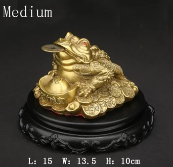 

Pure Bronze and Gold Toadstoads Displayed A Three-foot Golden Toads Shop Opening Gifts Home Decoration Accessories Zen Garden