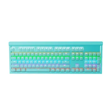 

Game keyboard Mechanical Keyboard 104 key Crystal Key Cap RGB Backlight Keyboard Blue Switch Waterproof Multi-color Optional